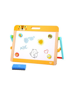 TOOKY TOY Tablica Edukacyjna 2w1 Magnetyczna Kredowa dla Dzieci Magnesy Gąbka 6 el.