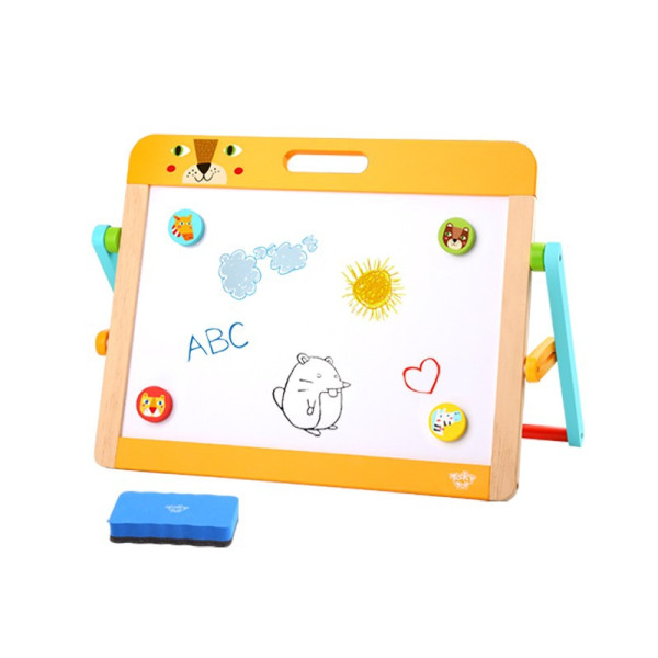 TOOKY TOY Образовательная магнитно-меловая доска 2в1 для детей Магниты Губки 6 шт. TOOKY TOY Образовательная магнитно-меловая доска 2в1 для детей Магниты Губки 6 шт.