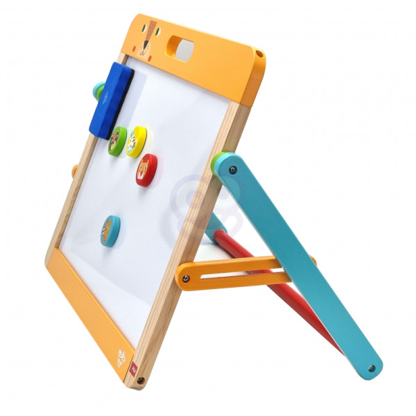 TOOKY TOY Образовательная магнитно-меловая доска 2в1 для детей Магниты Губки 6 шт. TOOKY TOY Образовательная магнитно-меловая доска 2в1 для детей Магниты Губки 6 шт.
