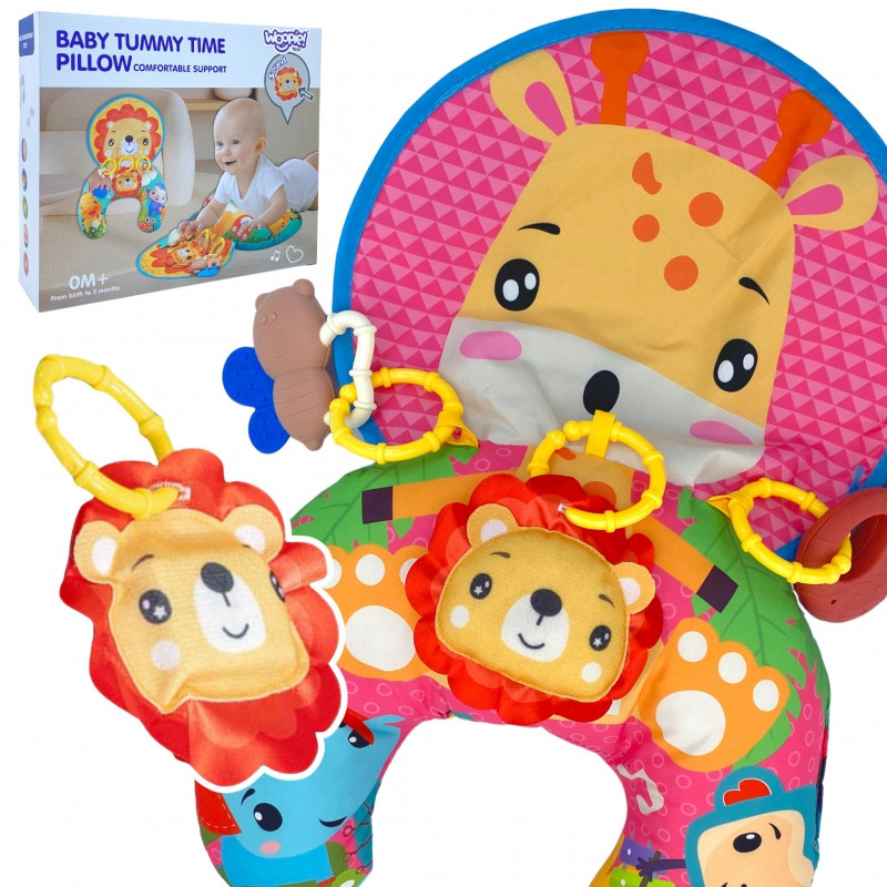WOOPIE BABY pagalvėlė Rogal Interaktyvus edukacinis kilimėlis Rattle Teether