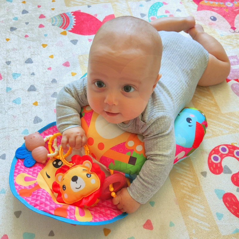 WOOPIE BABY pagalvėlė Rogal Interaktyvus edukacinis kilimėlis Rattle Teether