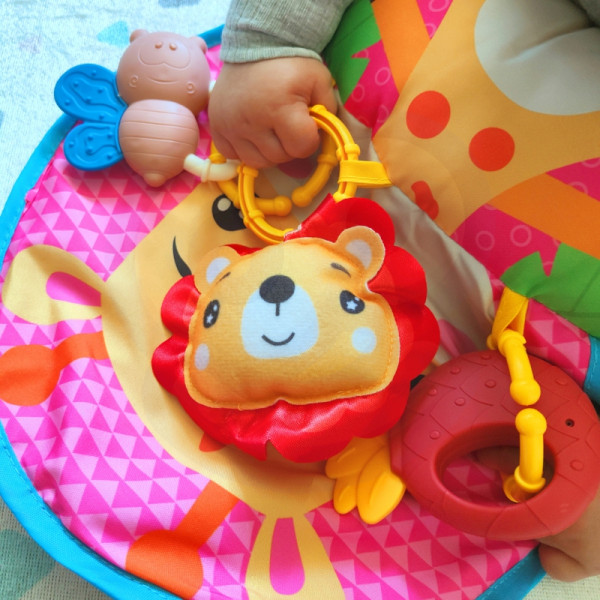 WOOPIE BABY Подушка-круассан Интерактивный обучающий коврик Погремушка Прорезыватель