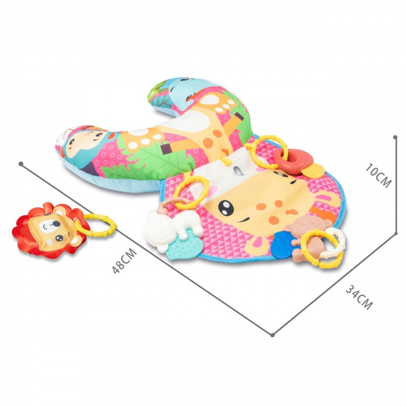 WOOPIE BABY pagalvėlė Rogal Interaktyvus edukacinis kilimėlis Rattle Teether