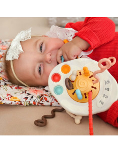 WOOPIE BABY Sensorinis žaislas Montessori kramtukas Rattle Multifunkcinis UFO 2