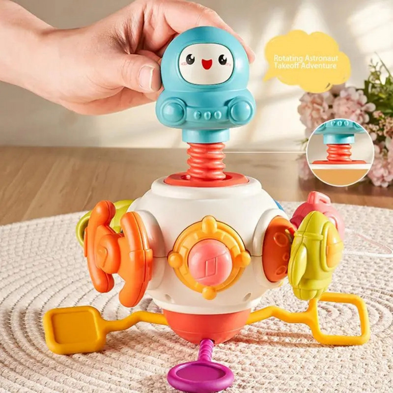 Сенсорный кубик Монтессори WOOPIE BABY 8 в 1