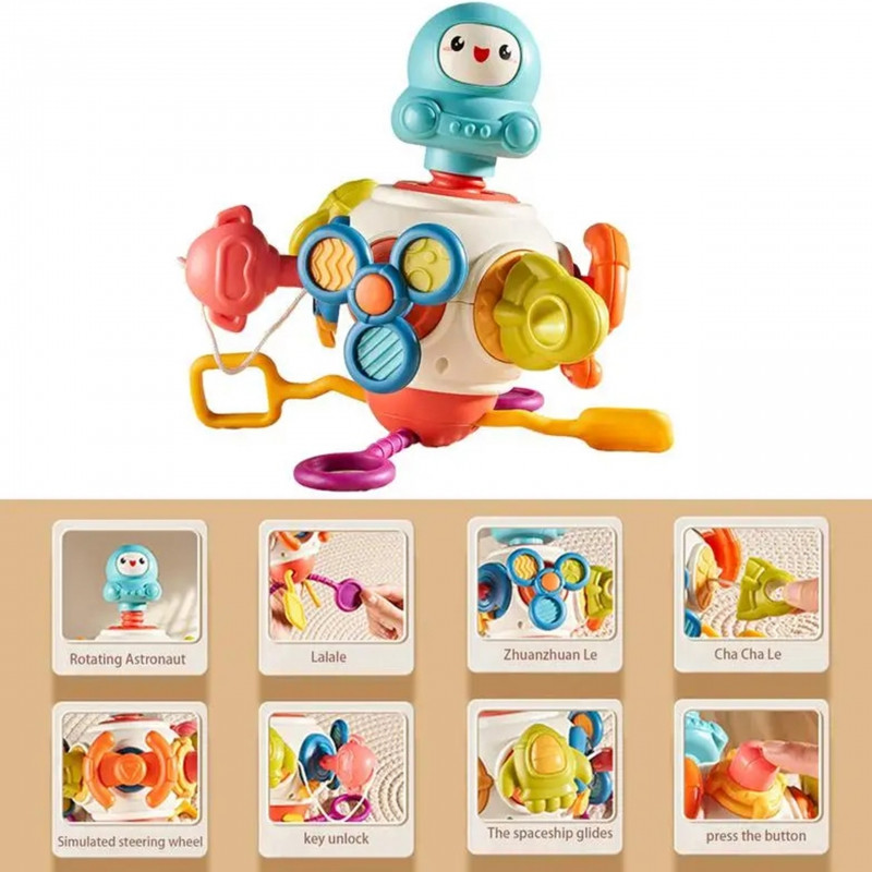 WOOPIE BABY Montessori sensorinis kubas 8in1