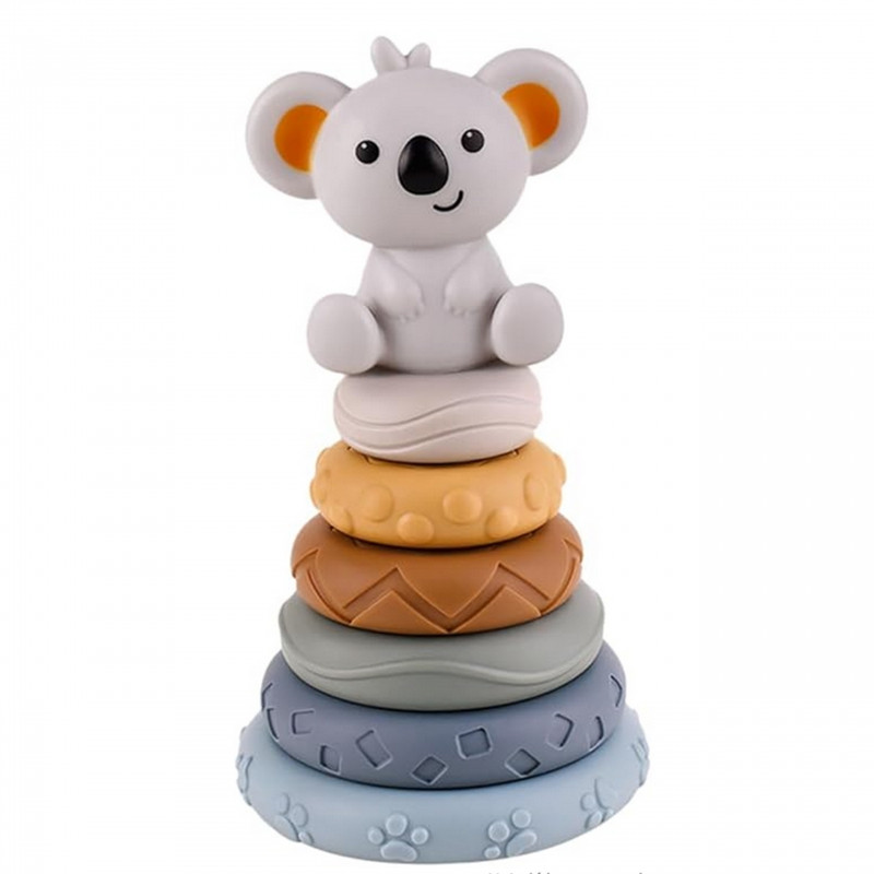 WOOPIE BABY Koala 2-в-1 развивающий прорезыватель для зубов в форме пирамидки