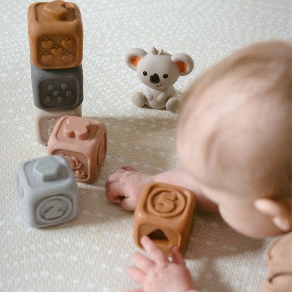 WOOPIE BABY Edukacinis piramidžių rinkinys Sensoriniai blokai 2in1 Dantų krapštukas Skaičiai WOOPIE BABY Edukacinis piramidžių rinkinys Sensoriniai blokai 2in1 Dantų krapštukas Skaičiai