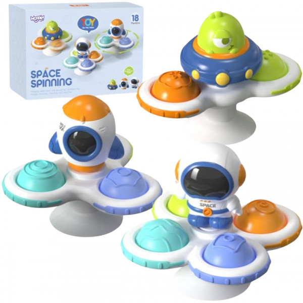 WOOPIE BABY Space Spinner Pop-it Sensory Toy Keičiamas 3 vnt. WOOPIE BABY Space Spinner Pop-it Sensory Toy Keičiamas 3 vnt.