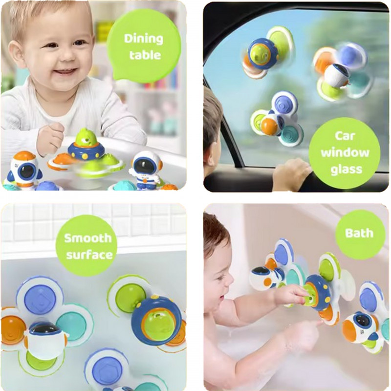 WOOPIE BABY Space Spinner Pop-it Sensory Toy Keičiamas 3 vnt.