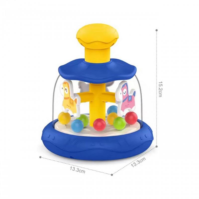 Вупи Малыш, разноцветные лошадки, синяя карусель с шариками