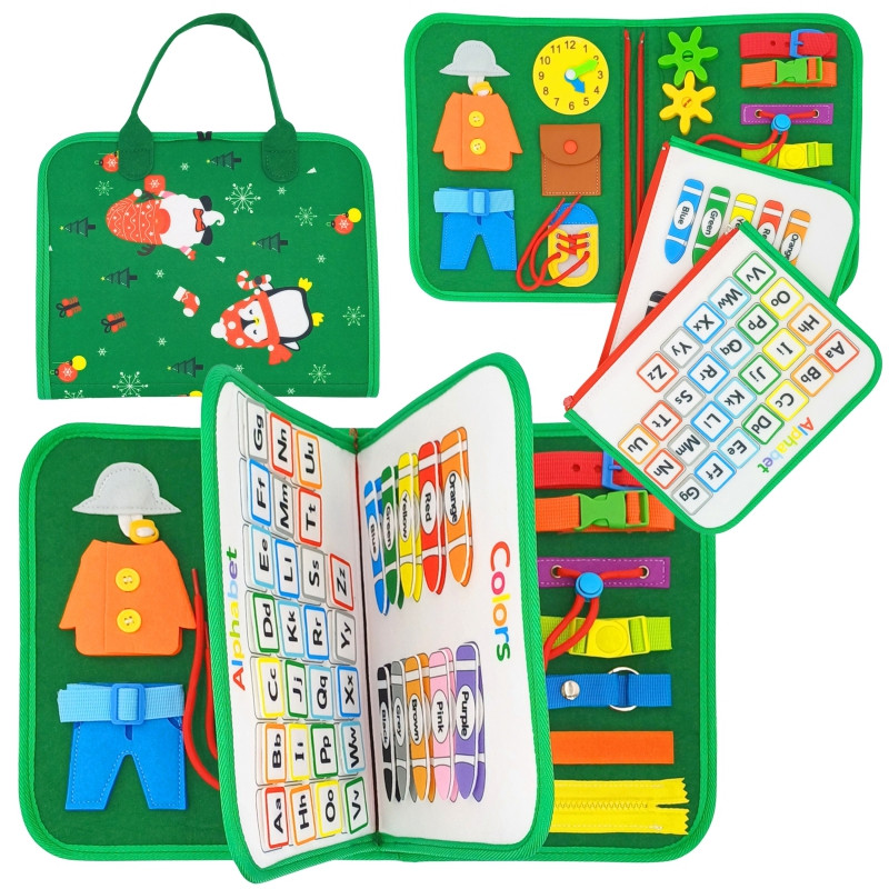 WOOPIE edukacinis Montessori lagaminėlis - kalėdinis leidimas