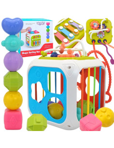 WOOPIE BABY sensorinis edukacinis veiklos kubas
