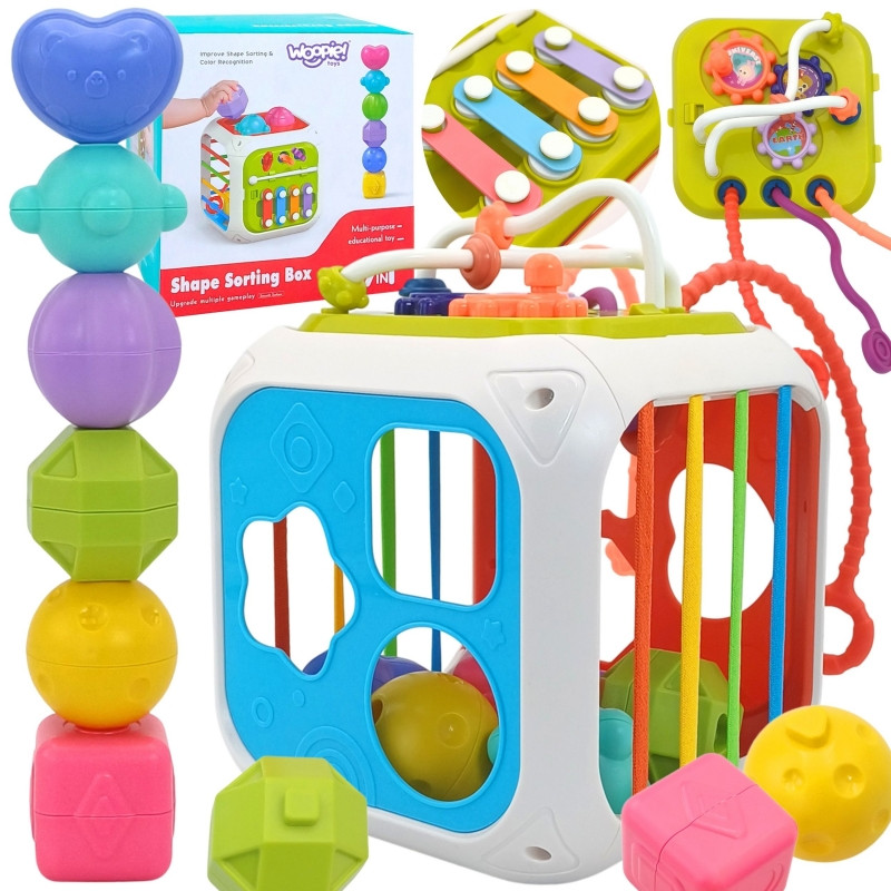 WOOPIE BABY sensorinis edukacinis veiklos kubas