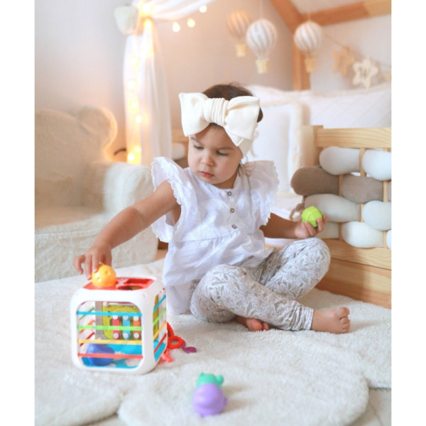 WOOPIE BABY sensorinis edukacinis veiklos kubas WOOPIE BABY sensorinis edukacinis veiklos kubas