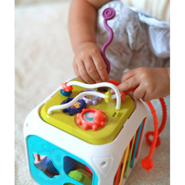 WOOPIE BABY sensorinis edukacinis veiklos kubas WOOPIE BABY sensorinis edukacinis veiklos kubas
