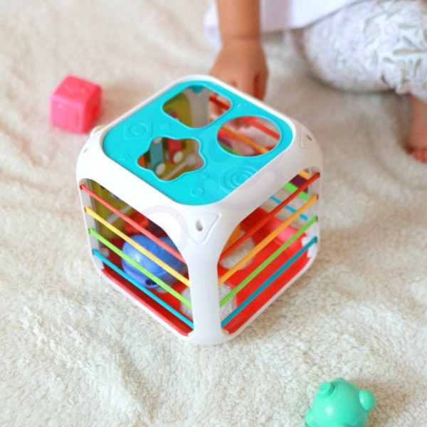 WOOPIE BABY sensorinis edukacinis veiklos kubas WOOPIE BABY sensorinis edukacinis veiklos kubas