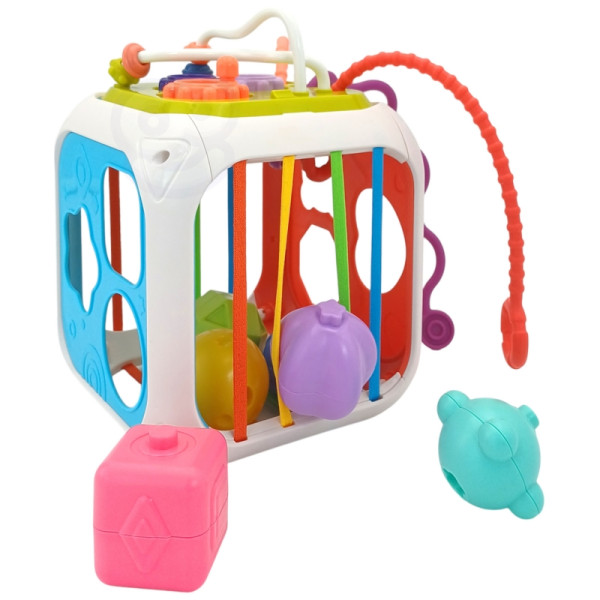 WOOPIE BABY sensorinis edukacinis veiklos kubas WOOPIE BABY sensorinis edukacinis veiklos kubas