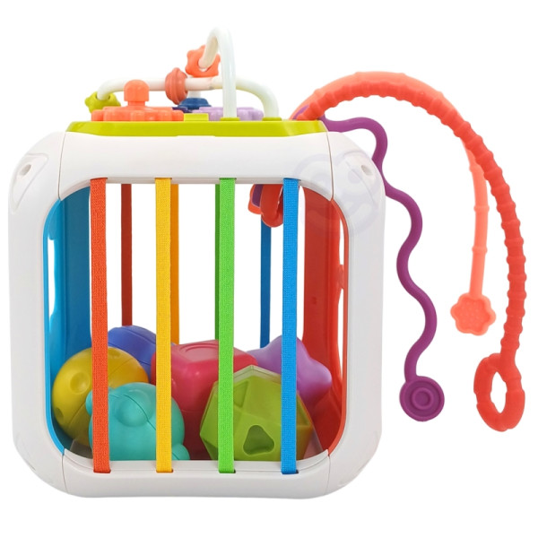 WOOPIE BABY sensorinis edukacinis veiklos kubas WOOPIE BABY sensorinis edukacinis veiklos kubas