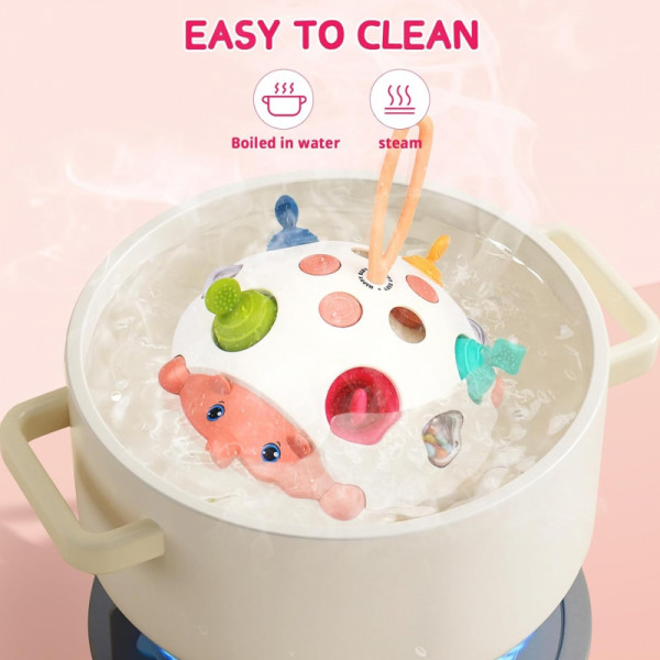 WOOPIE BABY Sensory 4-in-1 ežiukas "Pop-it" aktyvuojantis žaislas WOOPIE BABY Sensory 4-in-1 ežiukas "Pop-it" aktyvuojantis žaislas
