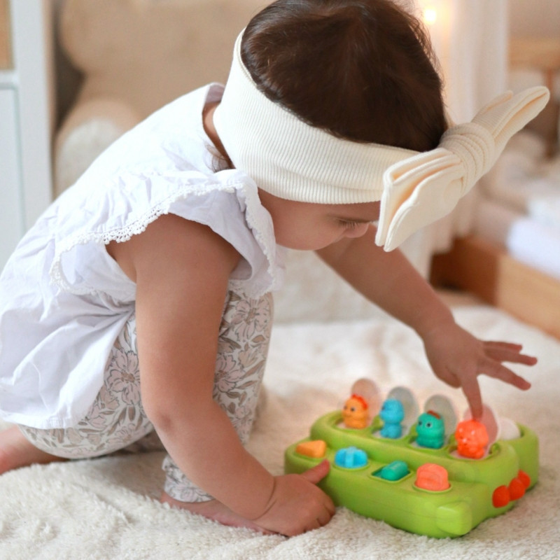 WOOPIE BABY edukacinis iššokantis dinozaurų POP-UP žaislas