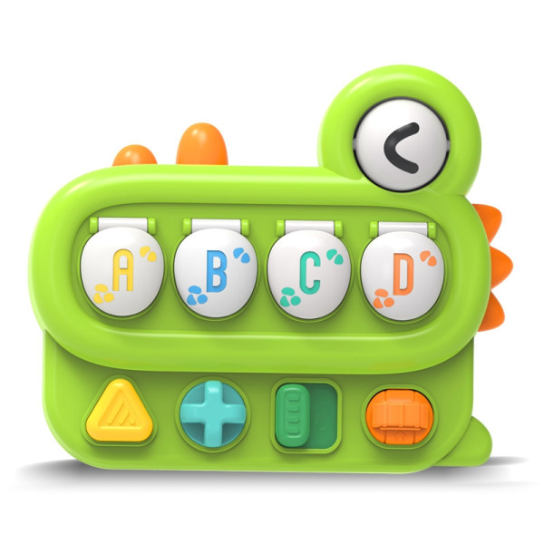 WOOPIE BABY edukacinis iššokantis dinozaurų POP-UP žaislas WOOPIE BABY edukacinis iššokantis dinozaurų POP-UP žaislas