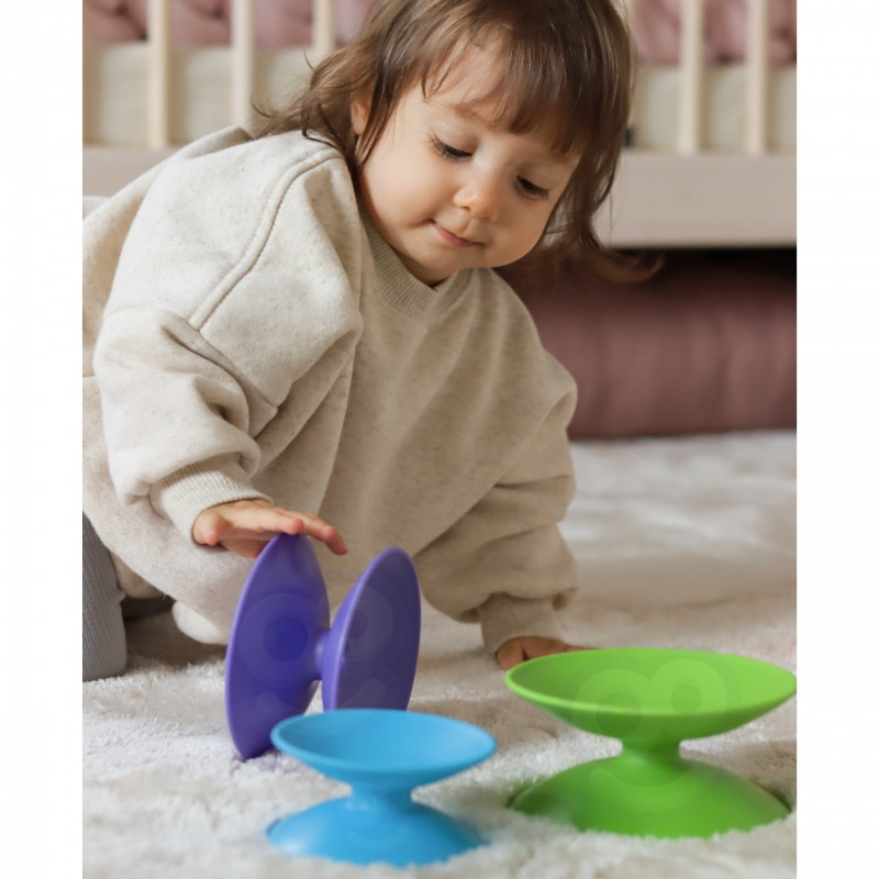 WOOPIE BABY Разноцветная башня-головоломка «Пирамида» Обучающая игра для детей от 18 месяцев