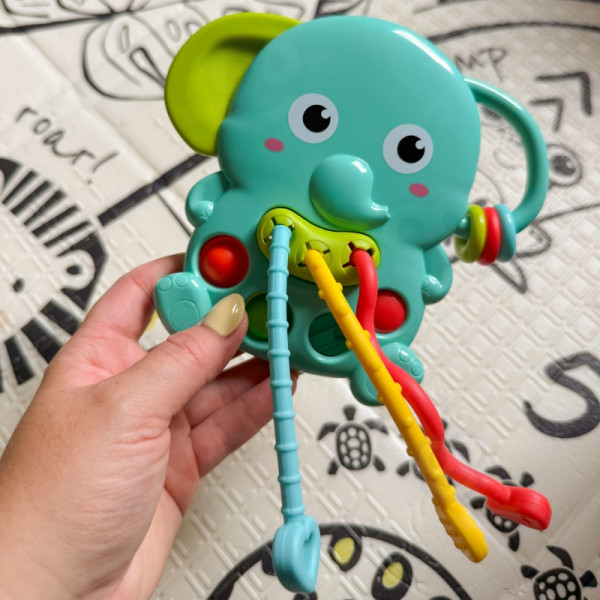WOOPIE BABY Montessori sensorinis kramtukas "Drambliukas" WOOPIE BABY Montessori sensorinis kramtukas "Drambliukas"