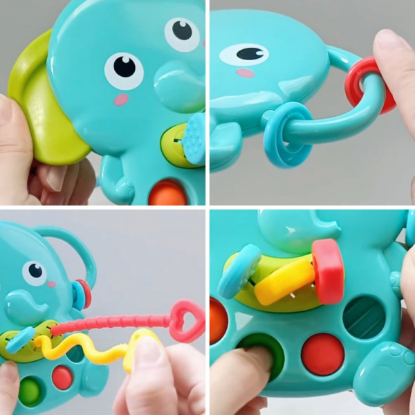 WOOPIE BABY Montessori sensorinis kramtukas "Drambliukas" WOOPIE BABY Montessori sensorinis kramtukas "Drambliukas"