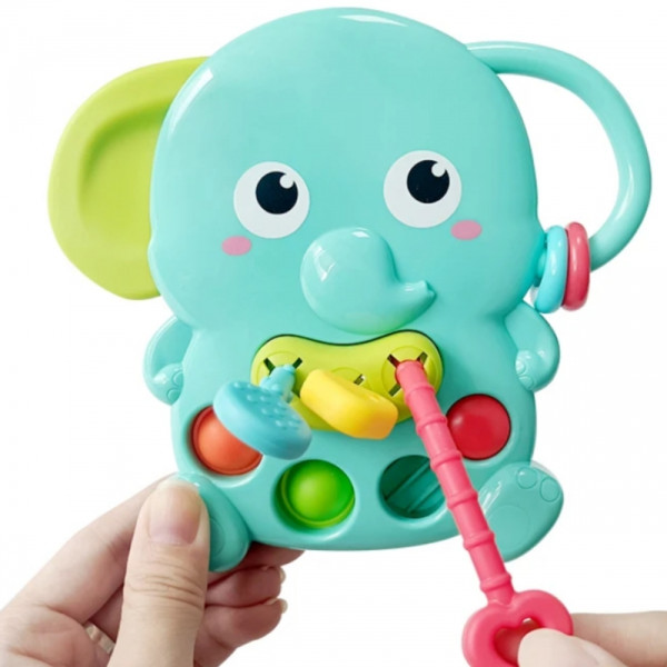 WOOPIE BABY Montessori sensorinis kramtukas "Drambliukas" WOOPIE BABY Montessori sensorinis kramtukas "Drambliukas"