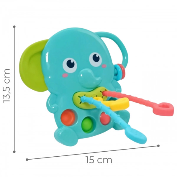 WOOPIE BABY Montessori sensorinis kramtukas "Drambliukas" WOOPIE BABY Montessori sensorinis kramtukas "Drambliukas"