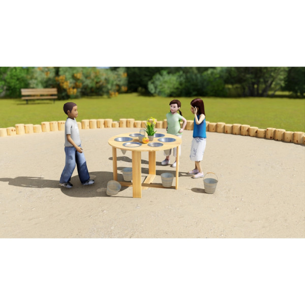 CLASSIC WORLD EDU Edukacinis sodo stalas 6 funkcijos Žaidimo smėlis Skysti akmenys CLASSIC WORLD EDU Edukacinis sodo stalas 6 funkcijos Žaidimo smėlis Skysti akmenys