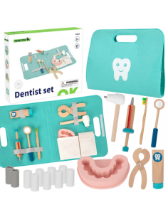 TOOKY TOY Zestaw Małego Dentysty Walizka Lekarza 19 el. FSC