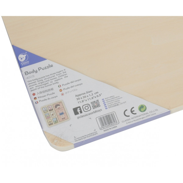 CLASSIC WORLD Žmogaus kūnas Edukacinės dėlionės blokai vaikams Rungtynių MONTESSORI 19 el. CLASSIC WORLD Žmogaus kūnas Edukacinės dėlionės blokai vaikams Rungtynių MONTESSORI 19 el.