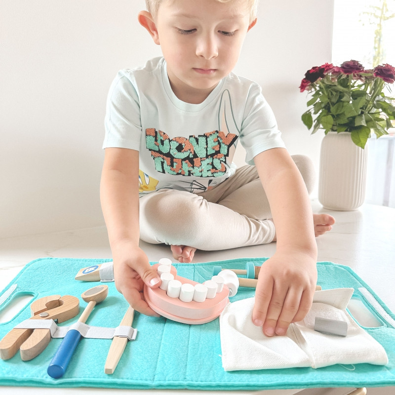 TOOKY TOY Набор маленького стоматолога Кейс доктора 19 предметов FSC