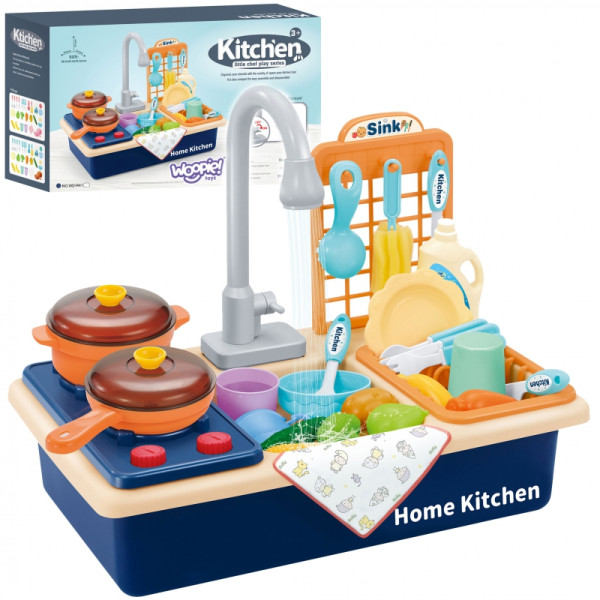 WOOPIE 2-in-1 virtuvės kriauklė vaikams WOOPIE 2-in-1 virtuvės kriauklė vaikams