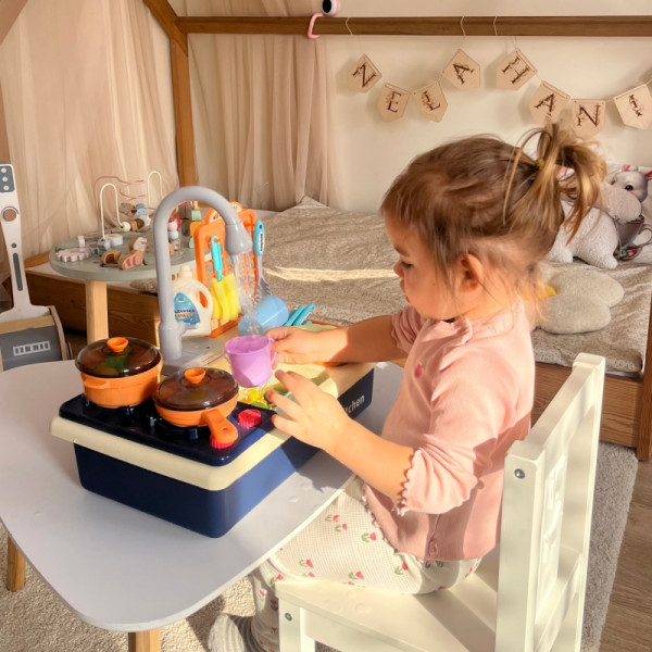 WOOPIE 2-in-1 virtuvės kriauklė vaikams WOOPIE 2-in-1 virtuvės kriauklė vaikams