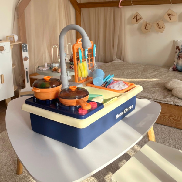 WOOPIE 2-in-1 virtuvės kriauklė vaikams WOOPIE 2-in-1 virtuvės kriauklė vaikams