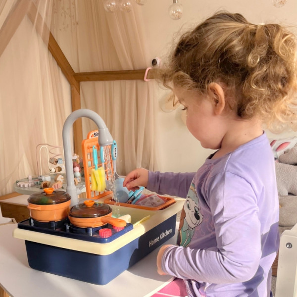 WOOPIE 2-in-1 virtuvės kriauklė vaikams WOOPIE 2-in-1 virtuvės kriauklė vaikams