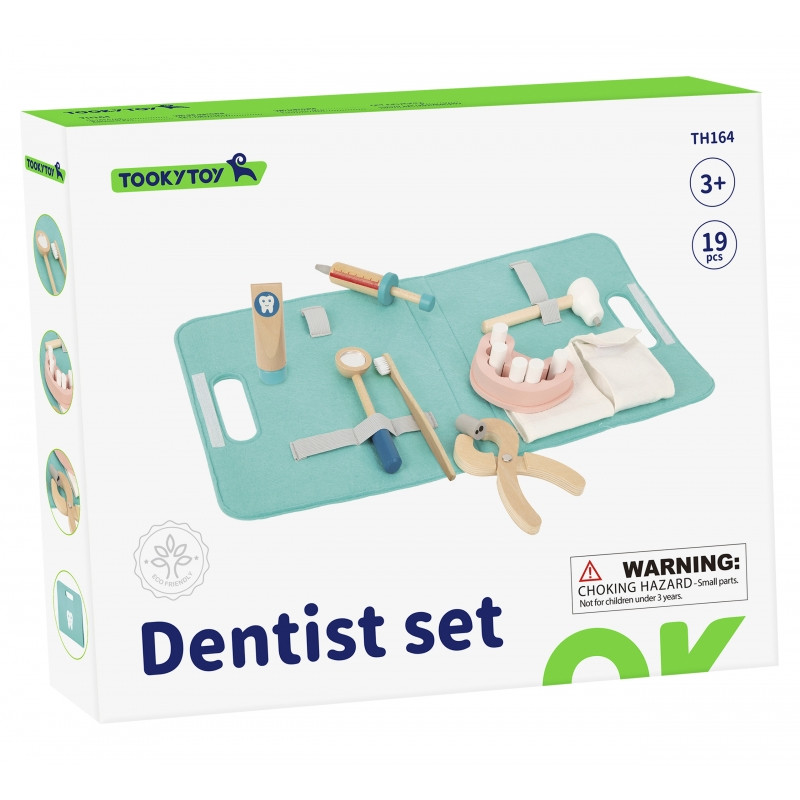 TOOKY TOY Набор маленького стоматолога Кейс доктора 19 предметов FSC