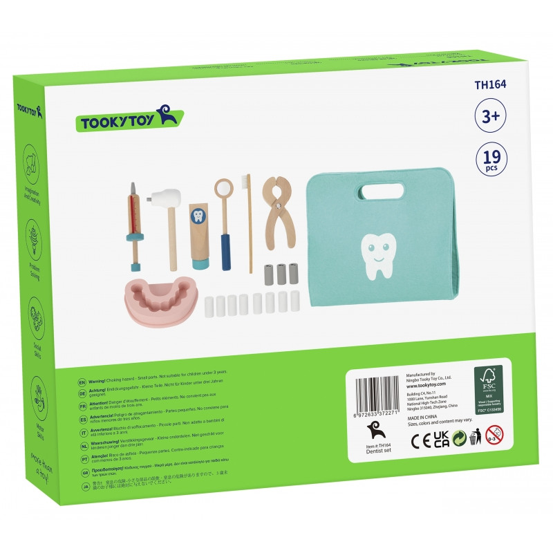 TOOKY TOY Набор маленького стоматолога Кейс доктора 19 предметов FSC