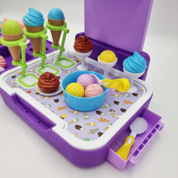 WOOPIE Мороженое 3 в 1, кухонный магазин, портативное, 62 предмета.