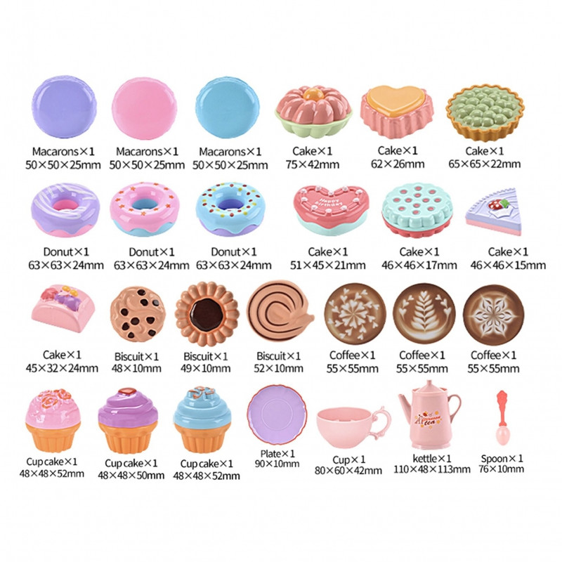 Корзина для покупок WOOPIE с чайным сервизом и сладостями 26 предметов.