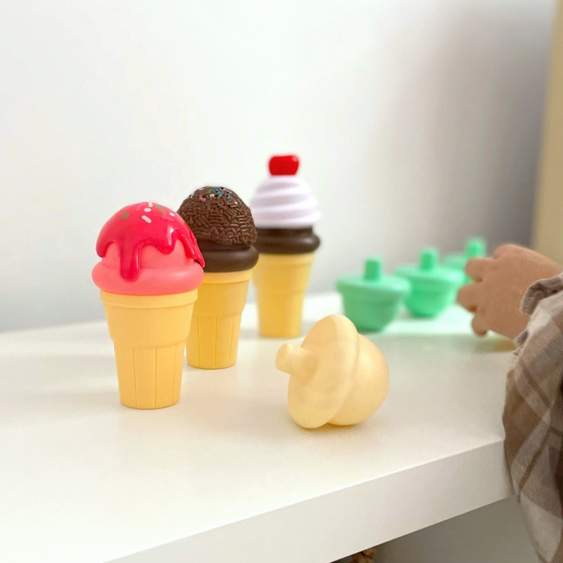 Набор для приготовления мороженого WOOPIE, пазл «Кафе-мороженое», 15 предметов.