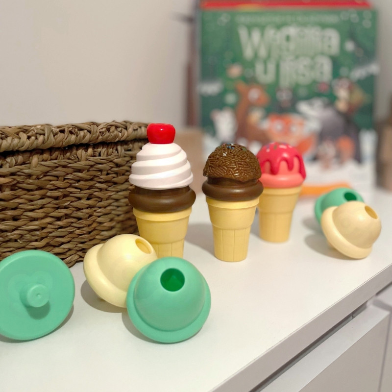 Набор для приготовления мороженого WOOPIE, пазл «Кафе-мороженое», 15 предметов.