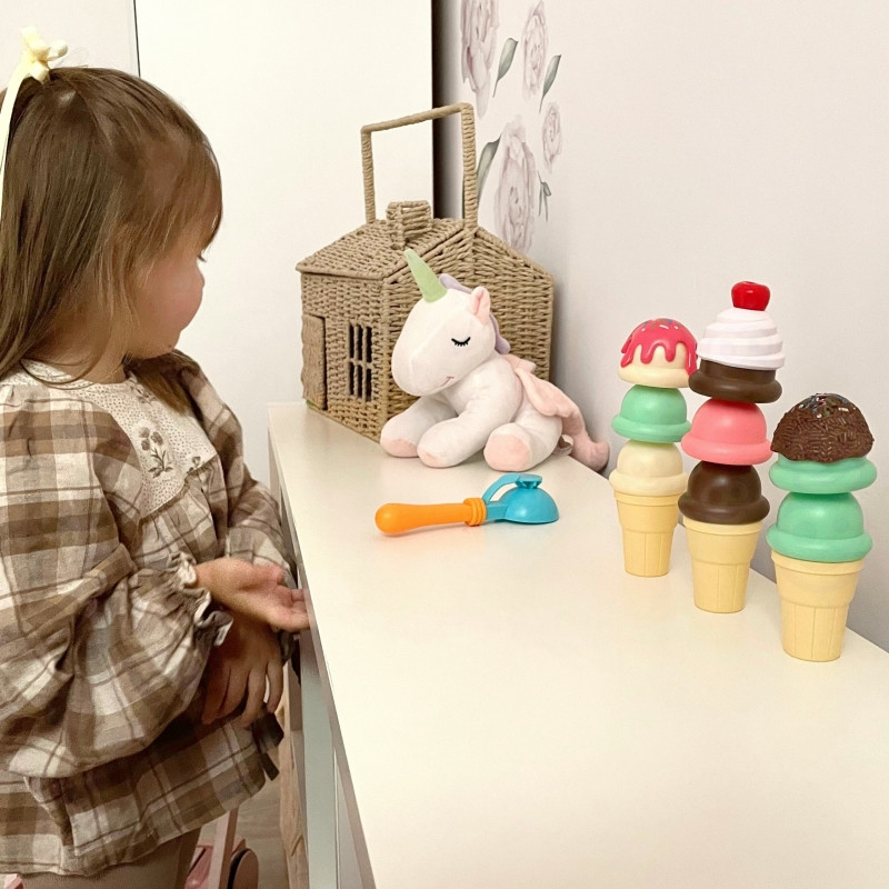 Набор для приготовления мороженого WOOPIE, пазл «Кафе-мороженое», 15 предметов.