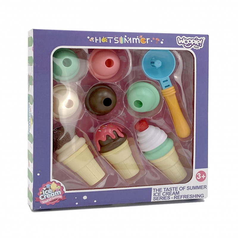 Набор для приготовления мороженого WOOPIE, пазл «Кафе-мороженое», 15 предметов.