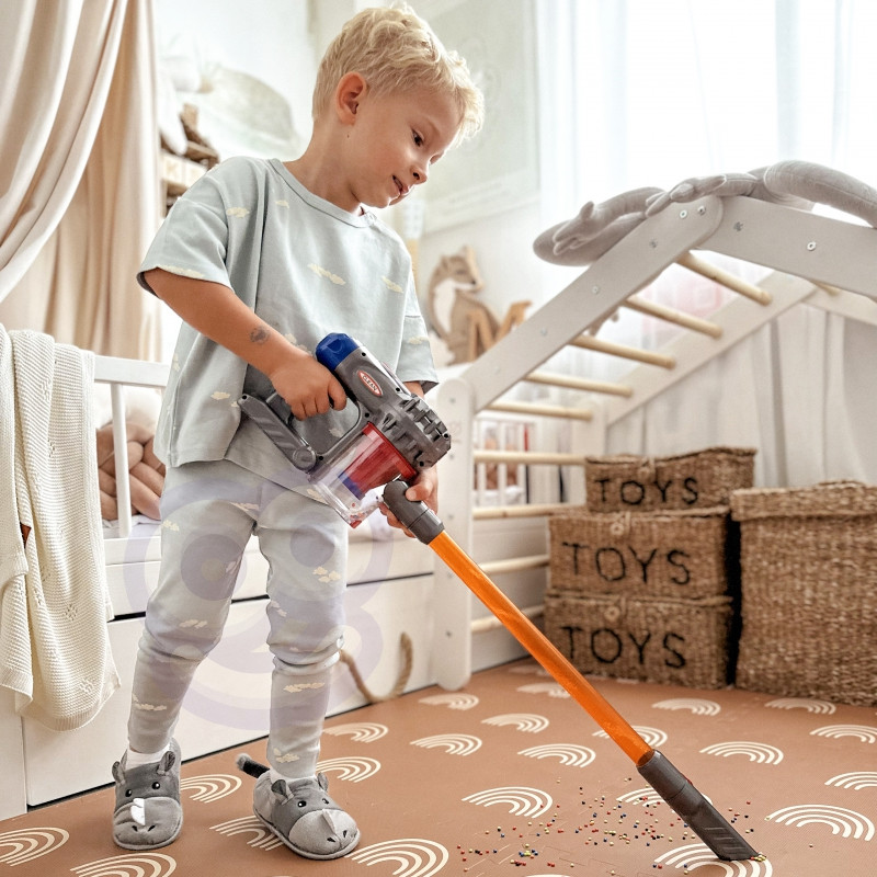 WOOPIE Интерактивный вертикальный пылесос 3-в-1 для детей с функцией всасывания