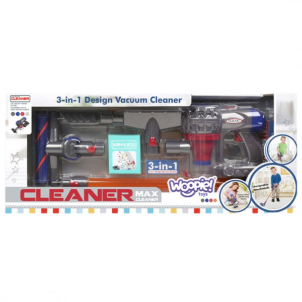 WOOPIE Интерактивный вертикальный пылесос 3-в-1 для детей с функцией всасывания