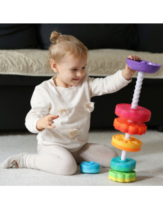 WOOPIE BABY Edukacyjna Piramidka Zakręcona Wieża Zwierzątka 2